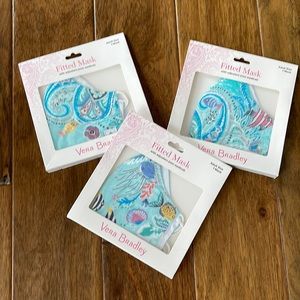 Vera Bradley (3) NWT Adult Masks Paisley Wave color  🐠💕***FREE SHIP***🐠💕
